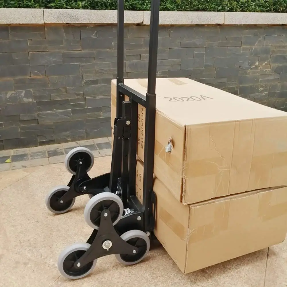 A heavy-duty dolly and moving straps ready for use.
