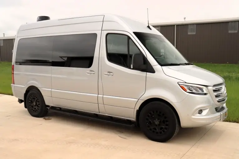 A clean and modern sprinter van for city moves