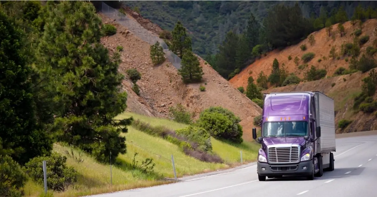 A large semi-truck for long-distance moves