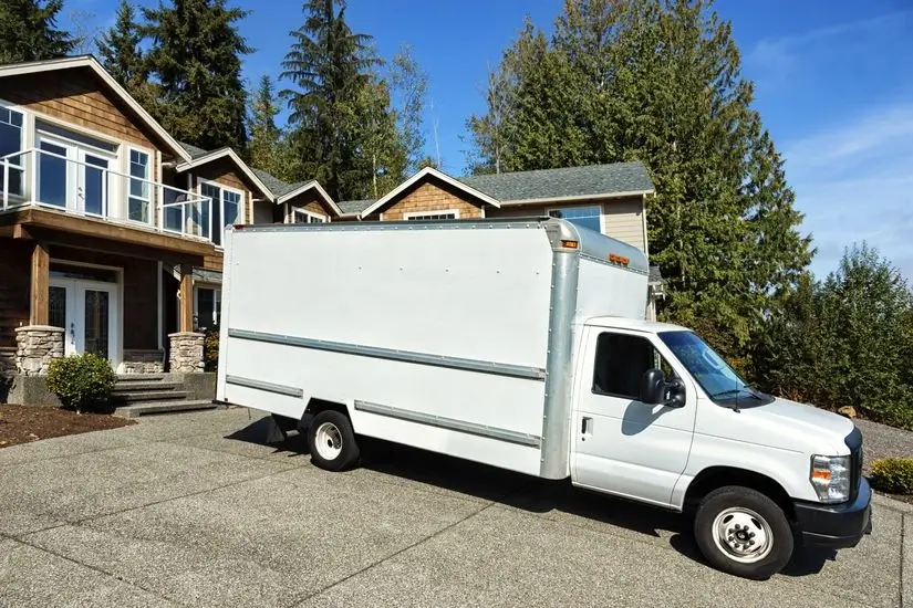 A mid-size moving truck for home relocations